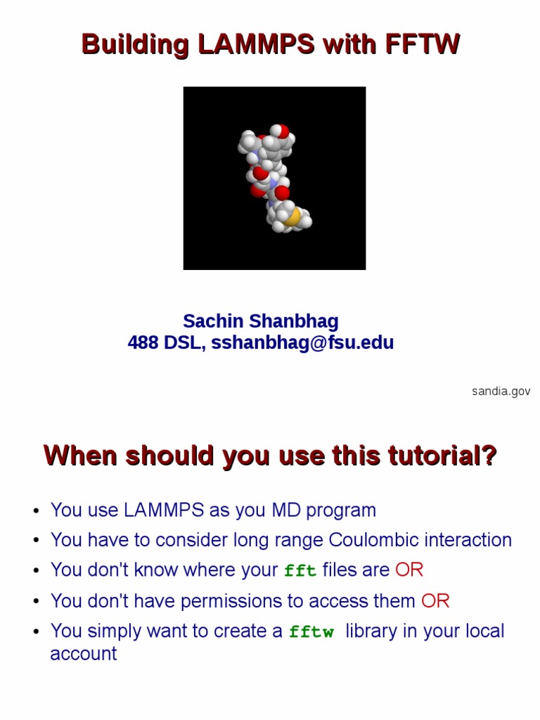 Building LAMMPS With FFTW | PDF | Directory (Computing) | Computer ...