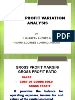 Analyze Gross Profit Variation