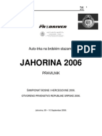 Pravilnik Trke Jahorina 2006