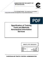 Specification of Training Tools and Methods - Aeronautical Information Services