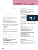 Verbs followed by -ing and/or infinitive