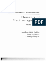 Solution - Elements of Electromagnetics - Sadiku