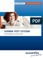 Vienna Test System 2011 en Catalog SCHUHFRIED