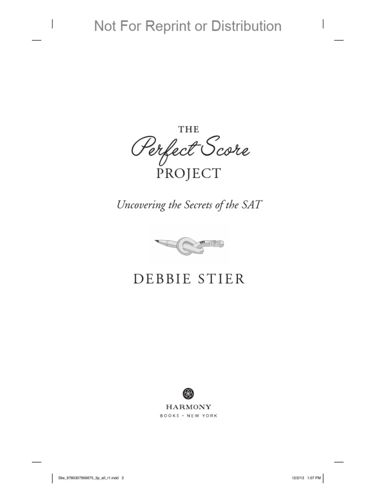 Perfect Score SAT Strategies Guide | PDF | Sat | Test (Assessment)