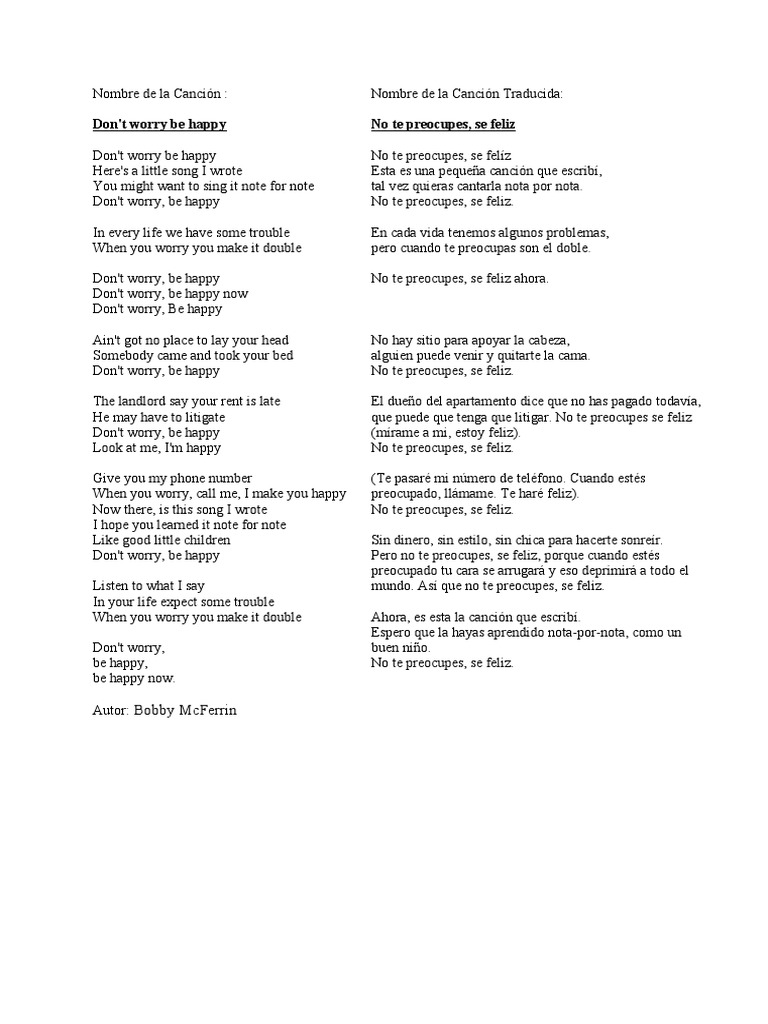 Letra y traducción de 