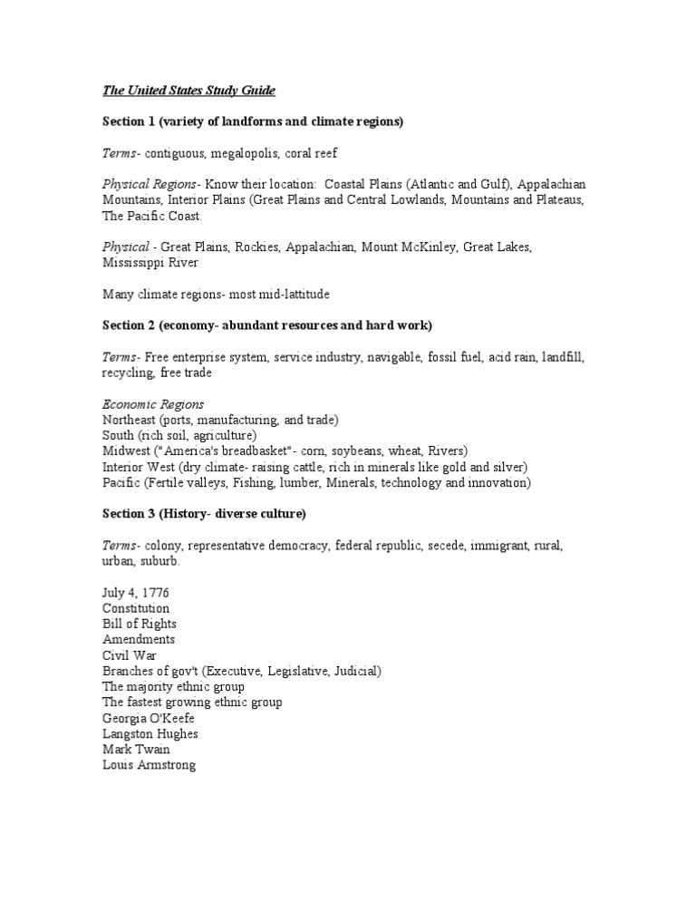 Chapter 4 Study Guide | PDF | Travel