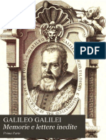 Galileo Galilei - Memorie e Lettere Inedite Parte I