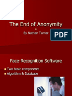 The End of Anonymity: by Nathan Turner