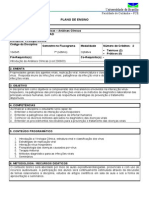 Plano de ensino de Microbiologia Clínica da Faculdade de Ceilândia