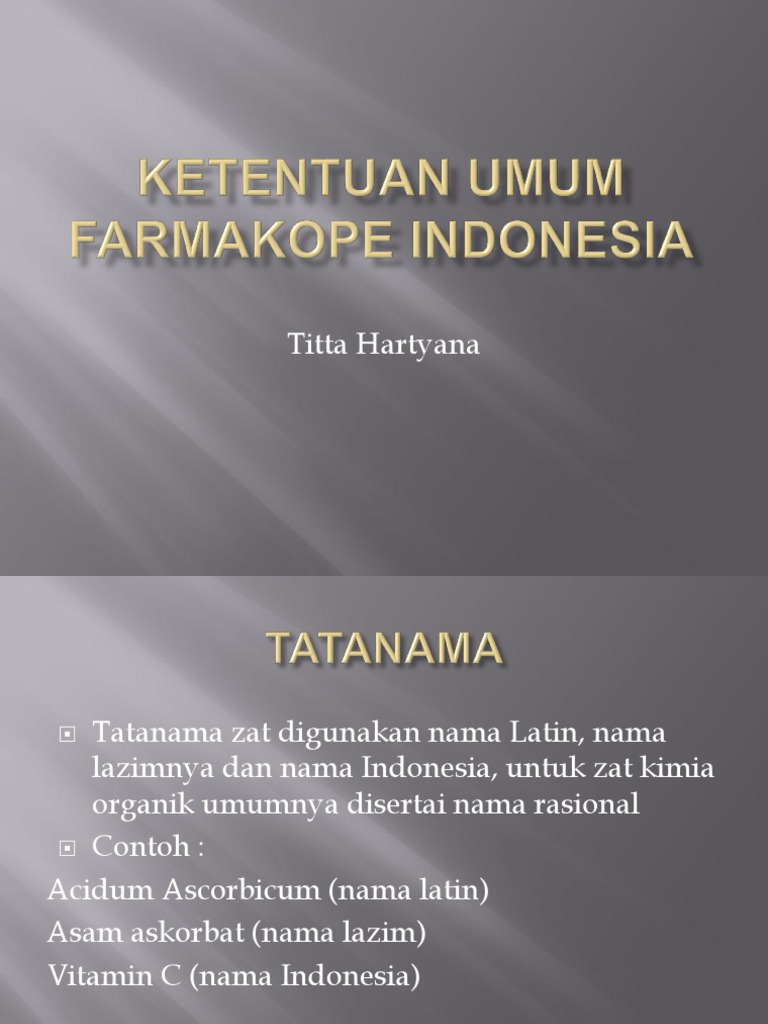 Ketentuan Kelarutan dalam Farmakop…