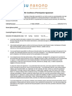FORM #2: Conditions of Participation Agreement