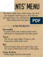 Chipotle Parents' menu