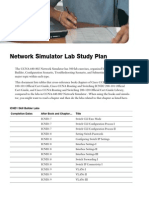 Network Simulator Lab Study Plan: ICND1 Skill Builder Labs Completion Dates After Book and Chapter Title