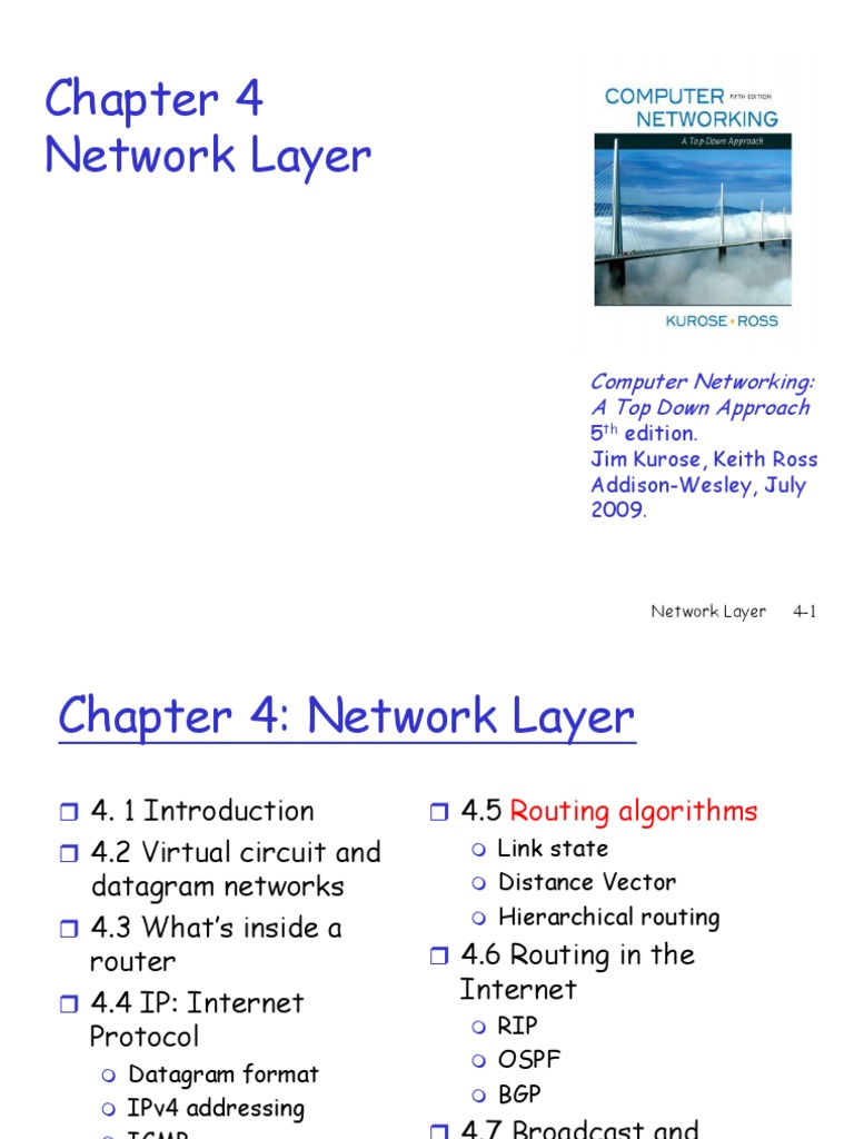Network Layer: Computer Networking: A Top Down Approach | PDF