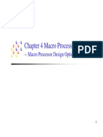 Chapter 4 Macro Processors: - Macro Processor Design Options