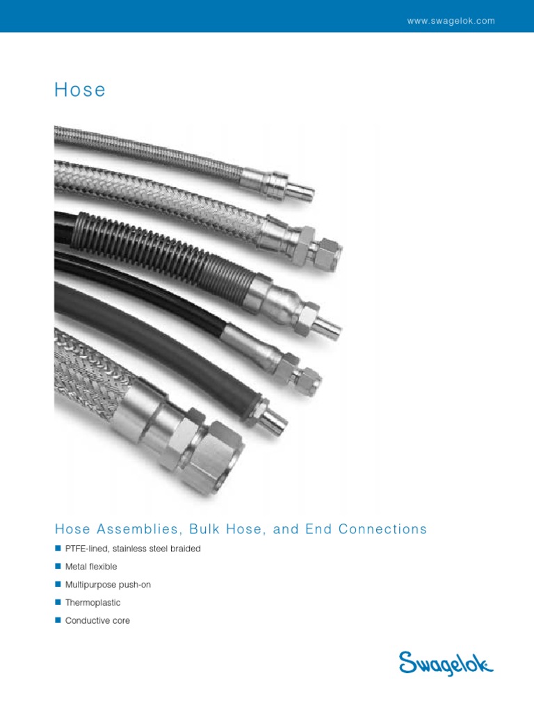 Swagelok Hose PDF Pipe (Fluid Conveyance) Building Engineering