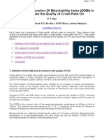 Using DOBI to Characterize Crude Palm Oil Quality