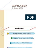 Bahasa Indonesia (Lat. E, F, G, H)