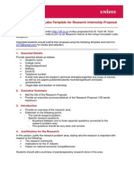 Template For Research Prtemplate For Research Proposaloposal