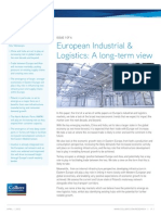 Colliers International European Industrial Logistics A Long Term View