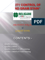 QC of Gram & Afb Stain