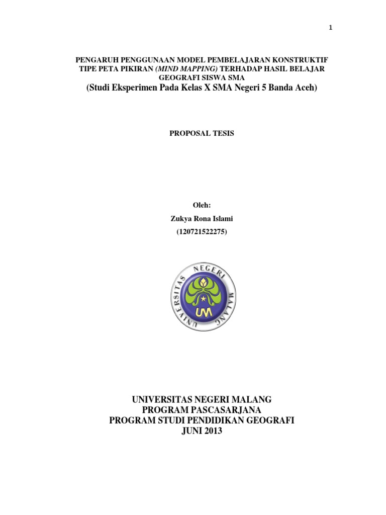 Proposal Tesis | PDF