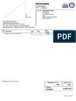 Proforma invoice for electrical conductor