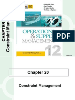 Constraint Management :
Operations management
