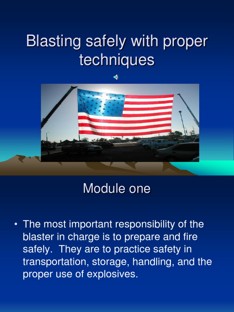 Blasting Safely With Proper Techniques | PDF | Explosive Material | Nature