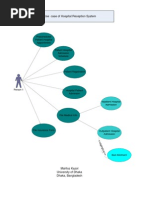 Use Case Diagram For Hospital Reception System