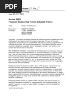 Fin Engg vs Actuarial