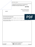 Geography: University of Cambridge International Examinations General Certificate of Education Ordinary Level