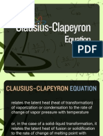 Clausius Capeyron Eq