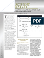 Polyvinylpyrrolidone (PVP) - One of The Most Widely Used Excipients in Pharmaceuticals: An Overview