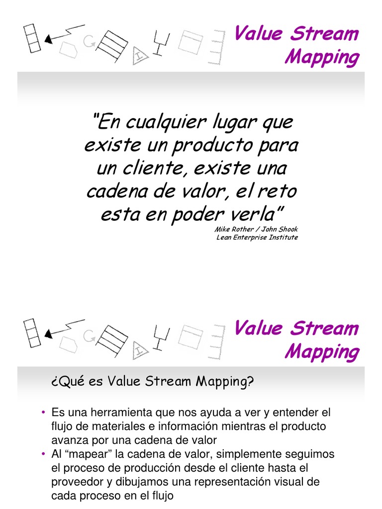 Guía de Value Stream Mapping en Lean | PDF | Informática