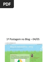 Postagem Blog