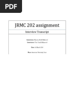 jrmc 202 assignment haneen