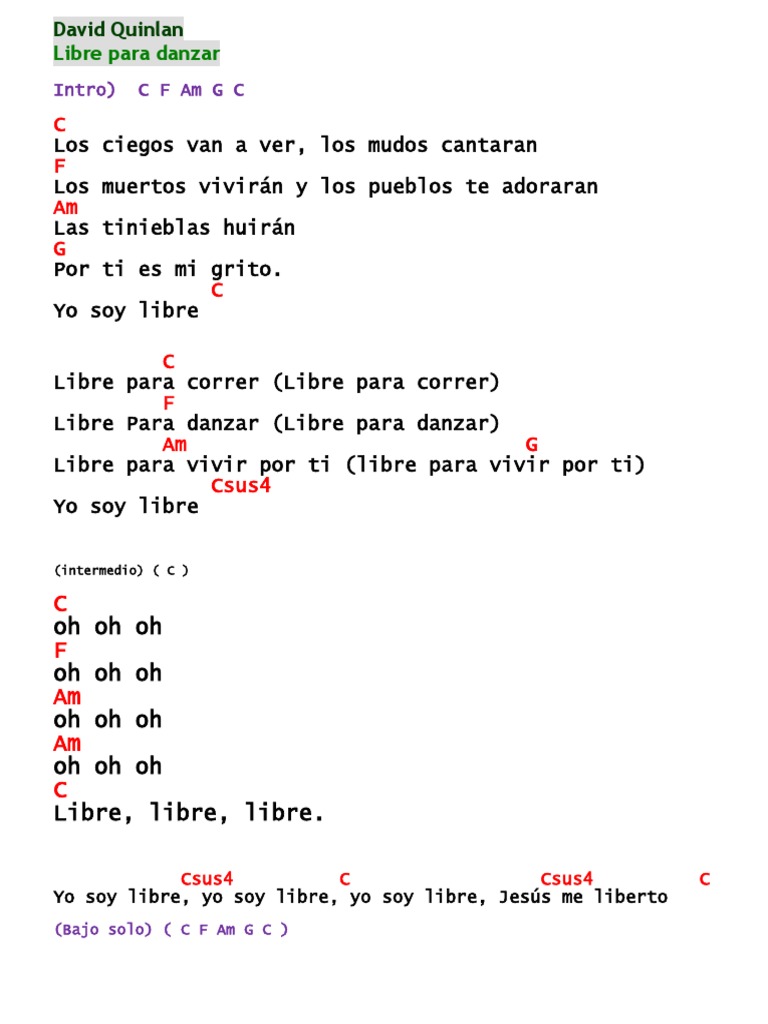 David Quinlan Libre Para Correr Quién lo diría que dios a jesús por mí envió dando su permanezco en tu luz vida eterna eres tú en todo tiempo, yo voy a bailar voy a bailar, te alabo. david quinlan libre para correr