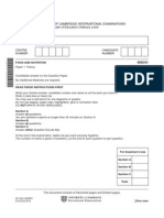 University of Cambridge International Examinations General Certificate of Education Ordinary Level