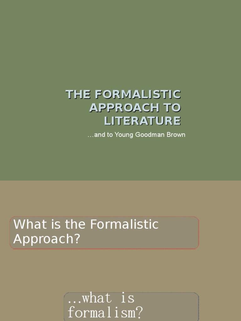 Understanding the Formalistic Approach | PDF | Philosophy | Religion ...