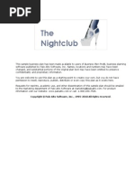 Business Plan of A Nightclub