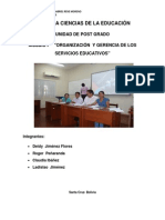 Deficiencia en La Organizacion y Gerencia de Los Servicios Educativos