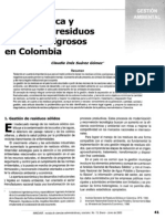 Problematica Gestion de Residuos en Colombia