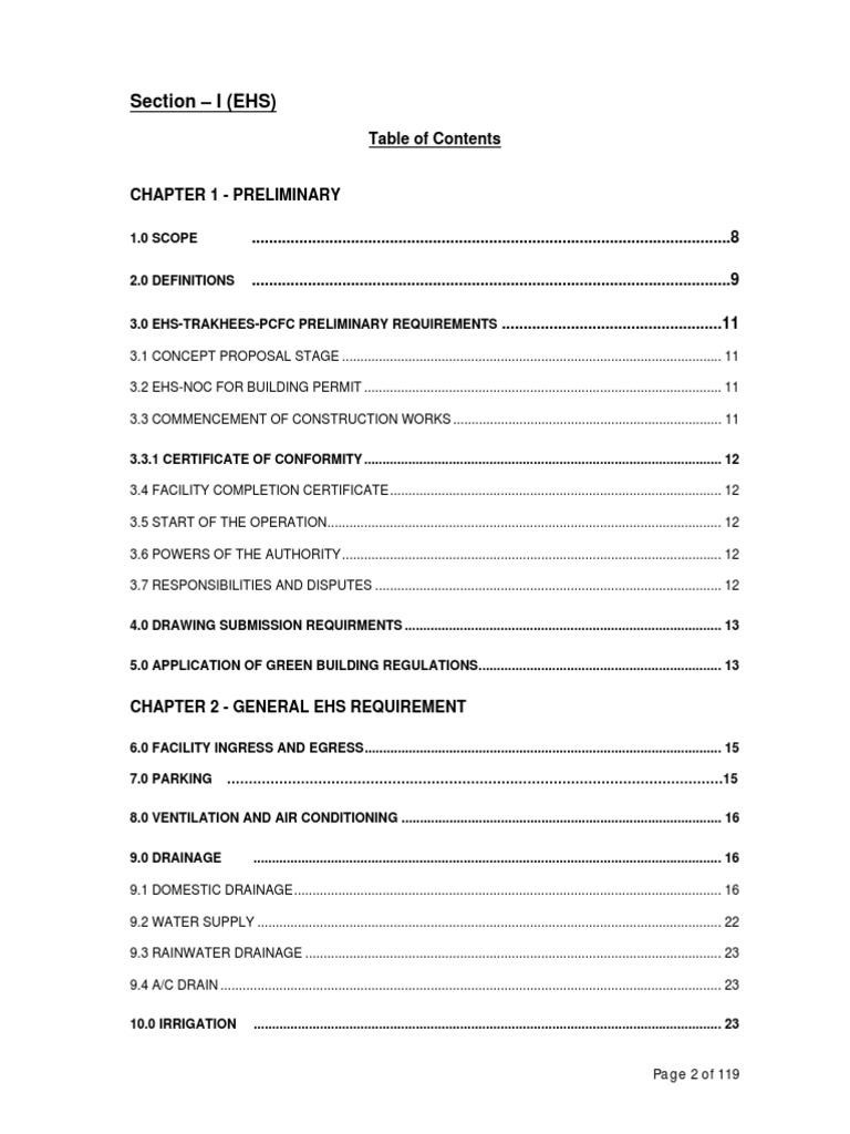 Section - I (EHS) | PDF
