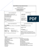 National FORUM of Teacher Education Journal -  Indexed with many global agencies around the world, including Cabell’s Directories of Publishing Opportunities, Ulrich’s Directories, ERIC, EBSCO, SWETS International, Library of Congress National Serials Data Program, Copyright Clearance Center, Danvers, Massachusetts, The University of Oxford’s Bodleian Library-United Kingdom, University of Cambridge Getaway Library-United Kingdom, and many others.  Dr. William Allan Kritsonis, Editor-in-Chief (Since 1982)