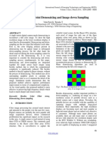 Bicubic Based Joint Demosaicing and Image Down Sampling