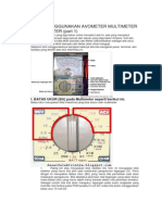 Cara Menggunakan Avometer Multimeter Multitester