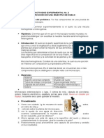 Observación de Una Muestra de Suelo No 2 (S) (S)