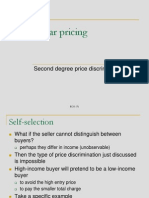 2nd Price Discrimination