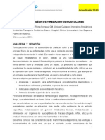 Protocolo Sedoanalgesia Relajacion 2013